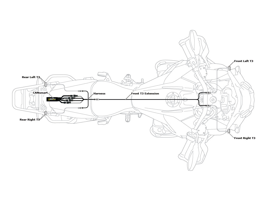 Arnés de Direccionales para CANsmart