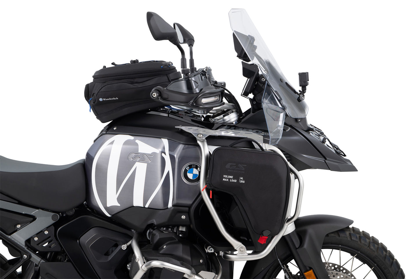 Defensa Alta Acero con Extensión para BMW R 1300 GSA con Defensa Baja OEM