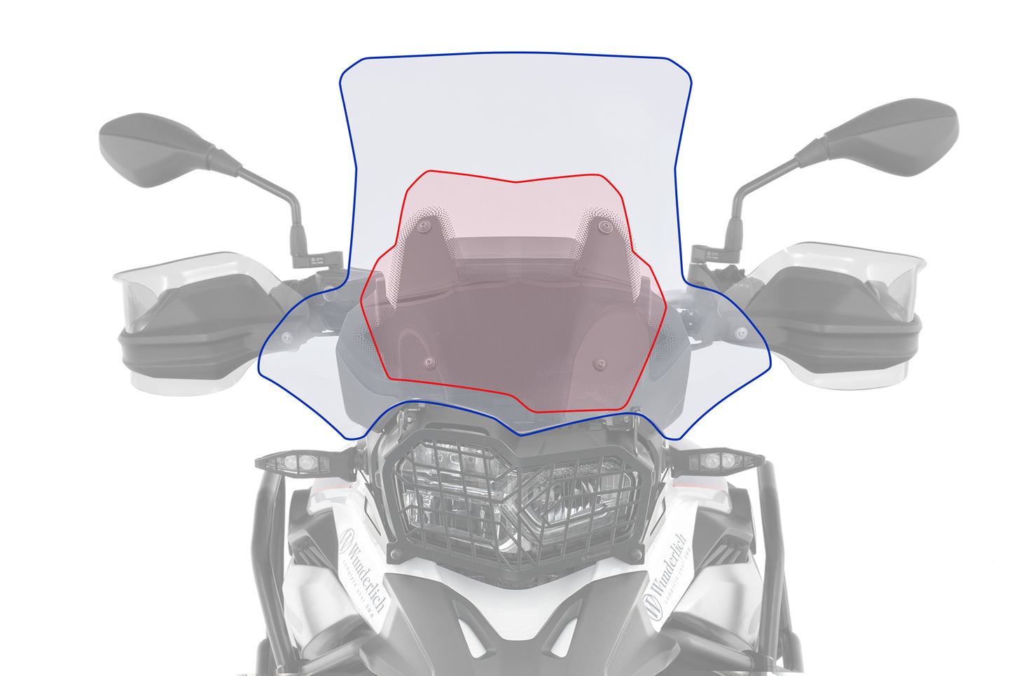 Windshield Humo para BMW 750/850/800/900 GS/GSA