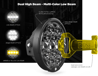 Faro Principal D14 Destroyer para Harley Davidson