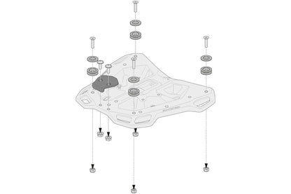 Kit de Adaptadores para Rack de Top Case: Trax
