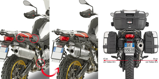 Rack de Maletas Laterales para BMW F 750/850/800 GS