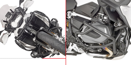 Defensa de Motor Negro para BMW R 1250 GS